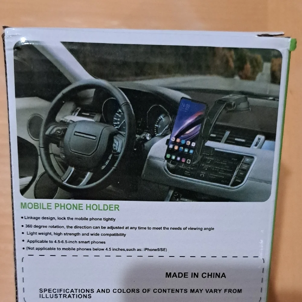 NIB Universal Black Mobile Phone Holder